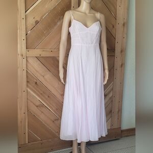 Gianni Bini Pale Pink Spaghetti Strap Maxi Dress